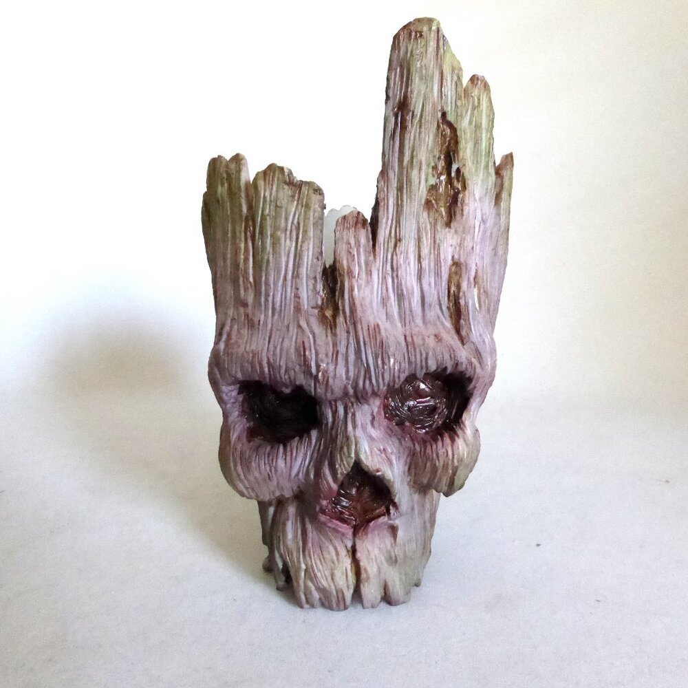 NEW SKULL TREE ROOT PLANTER POT GOTHIC HALLOWEEN HORROR FIGURINE ODDITY